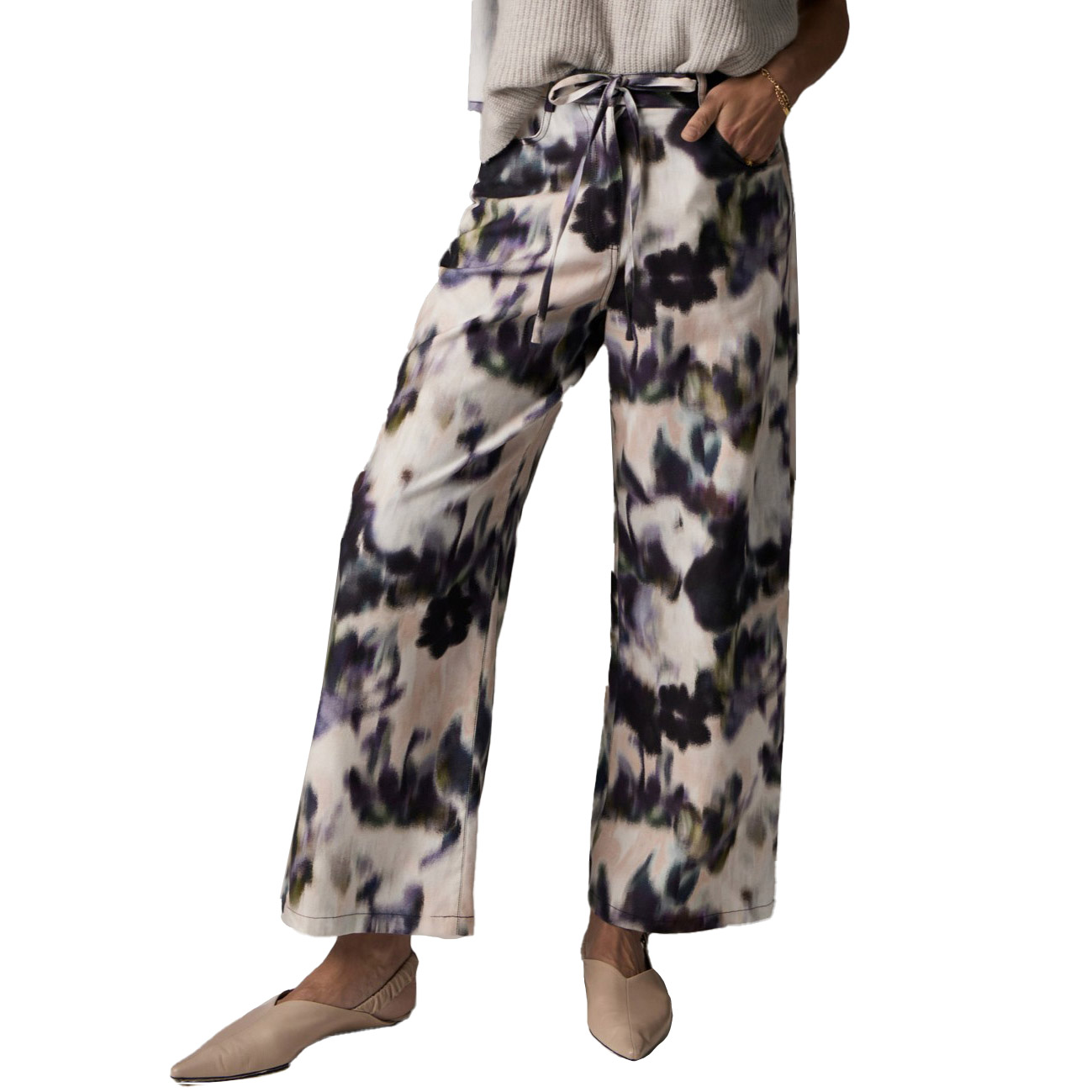 POL Babylon Wide Leg Pant Print